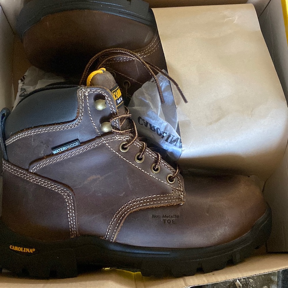 Brand new steal toe boots!